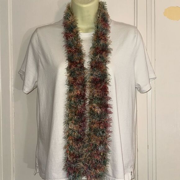 Multi colored (red, green, gold & blue) magic scarf - Picture 1 of 4